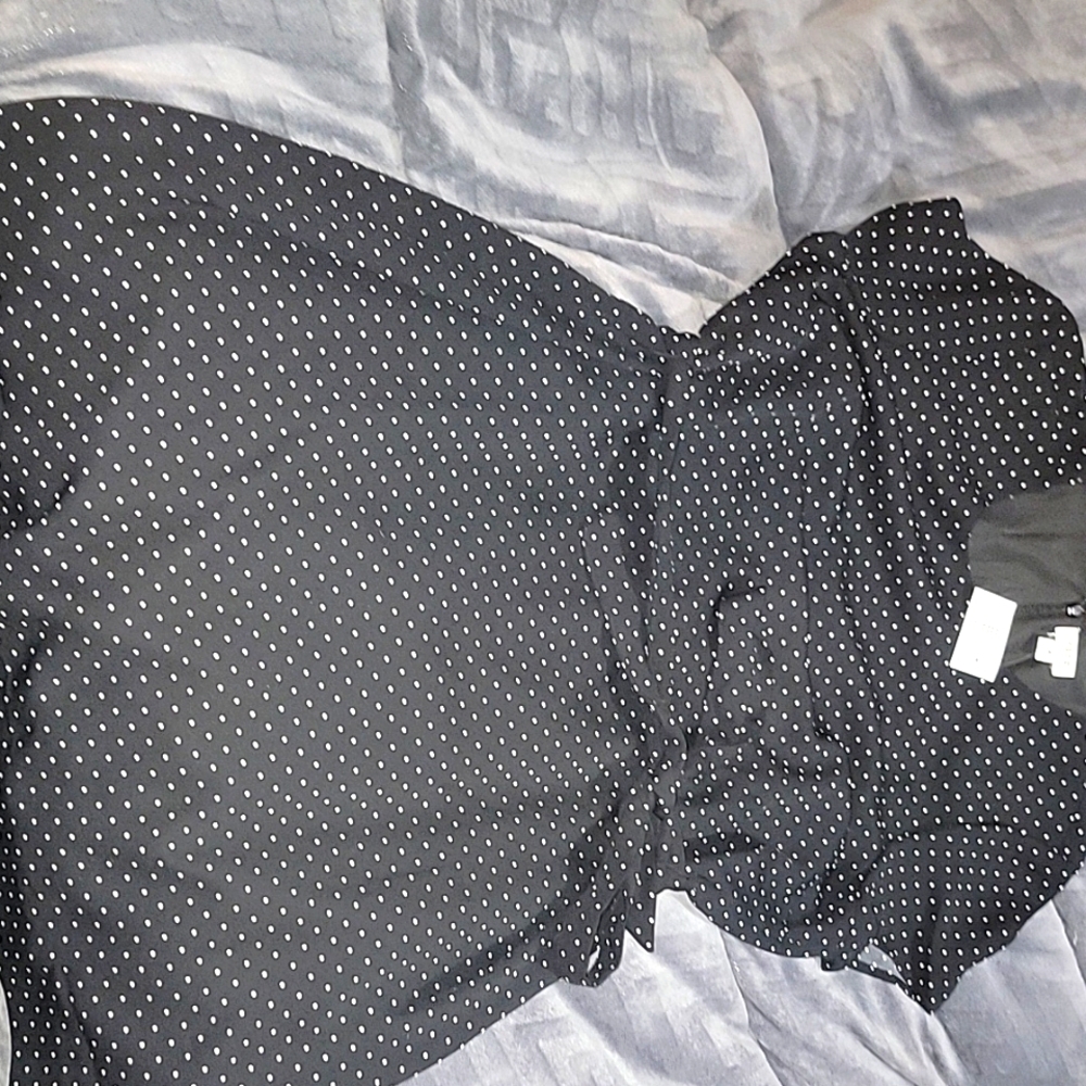 J. Crew Black and White Polka Dot Dress